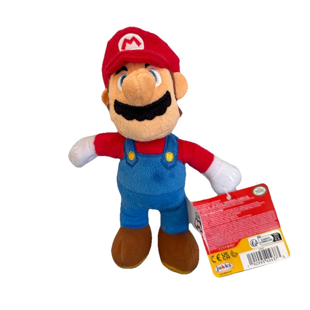 Jakks Pacific Super Mario Plush Stuffed Animal Official Nintendo Product 8" NWT - Picture 2 of 4